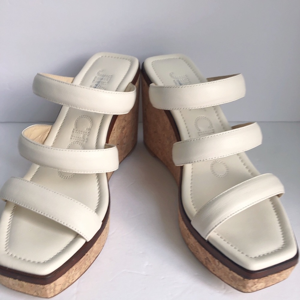 Jimmy Choo Athenia Wedge Sandals 110mm